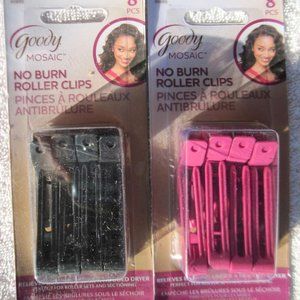 Goody Mosaic No Burn Hair Sectioning Plastic Roller Clips Curling Hood Dryer